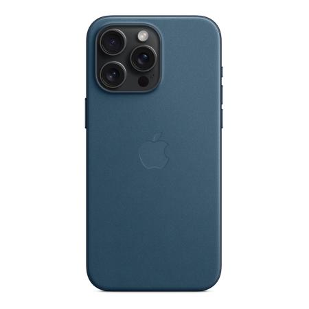 Чехол FineWoven Case для Apple iPhone 15 Pro Max с MagSafe Pacific Blue, синий