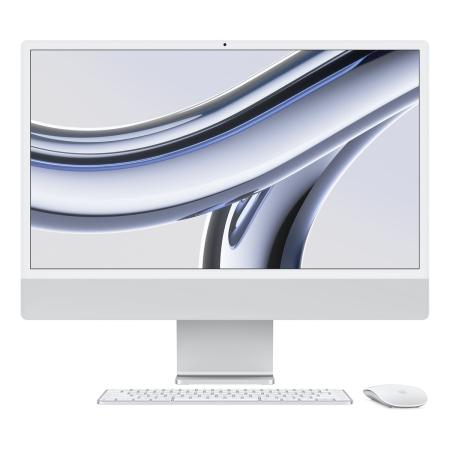 Apple iMac 24" (M3, 8C CPU, 10C GPU, 2023) Retina 4,5K, 8Gb, 512Gb SSD (MQRK3) Silver, серебристый Apple iMac 24" (M3, 8C CPU, 10C GPU, 2023) Retina 4,5K, 8Gb, 512Gb SSD (MQRK3) Silver, серебристый