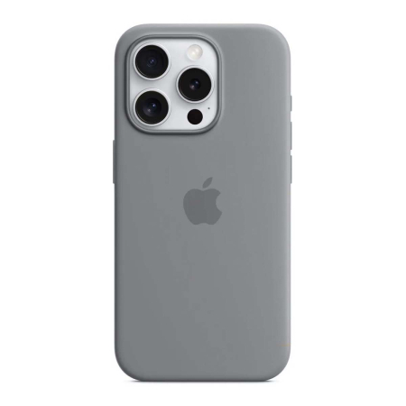 Чехол Silicone Case для Apple iPhone 15 Pro с MagSafe Clay, серый Чехол Silicone Case для Apple iPhone 15 Pro с MagSafe Clay, серый