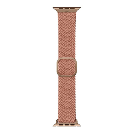 Ремешок для Apple Watch 41/40/38 мм UNIQ ASPEN Design strap Braided Citrus Pink, розовый