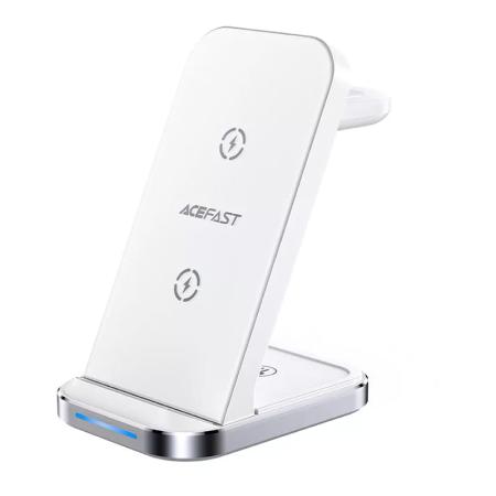 Беспроводное зарядное устройство AceFast Wireless Charger Desktop Holder 3в1 (E15) White, белый Беспроводное зарядное устройство AceFast Wireless Charger Desktop Holder 3в1 (E15) White, белый