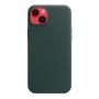 Чехол Leather Case MagSafe для Apple iPhone 14 Plus «Forest Green» Зеленый Чехол Leather Case MagSafe для Apple iPhone 14 Plus «Forest Green» Зеленый