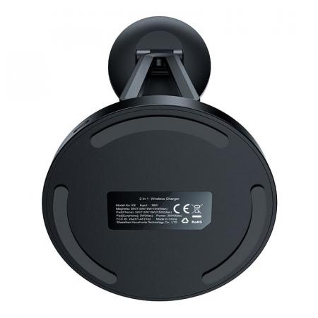 Беспроводное зарядное устройство ACEFAST E8 2в1 Black, черный