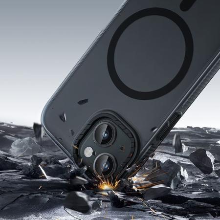 Чехол hoco. DROP PROOF Magnetic Smartphone Case для Apple iPhone 15 Plus Прозрачный черный Чехол hoco. DROP PROOF Magnetic Smartphone Case для Apple iPhone 15 Plus Прозрачный черный