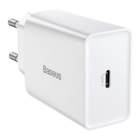 Сетевое зарядное устройство Baseus Speed Mini QC Quick Charger 20 Вт CCFS-SN02 (TC-012PD20-x) Белый