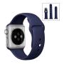 Силиконовый ремешок для Apple Watch 38/40 мм Темно-синий