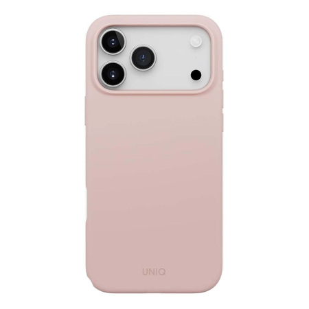 Чехол для iPhone 17 Pro с MagSafe UNIQ LINO (IP6.3P(2025)-LINOMBPNK) Blush Pink, розовый
